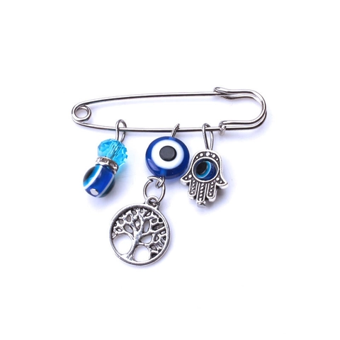 Vintage Legierung Strass Böses Auge Brosche Für Damen Hamsa Hand Eule Lebensbaum Anhänger Pin Schmuck Zubehör Geschenk