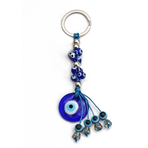 Türkisches Blaues Auge Wandbehang Ornament Galvanisierte Legierung Glas Nazar Amulett Für Haus Tür Fenster Auto Dekoration Anhänger