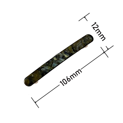 Französisch Elegante Minimalistische Lange Haarspange Acryl Marmor Schildpatt Haarklammer Metall Federclip Damen Haarstyling Tools