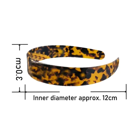French Style Acetate Wide Hairband For Women Elegant Tortoiseshell Leopard Print Headband Fashion Hair Accessories