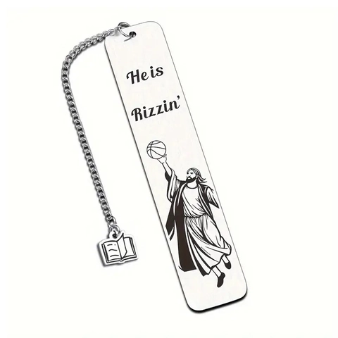 Segnalibro in Acciaio Inossidabile Inciso Con Ciondolo a Catena Slogan Religioso Divertente Segnapagina Clip per Libri in Metallo Regali
