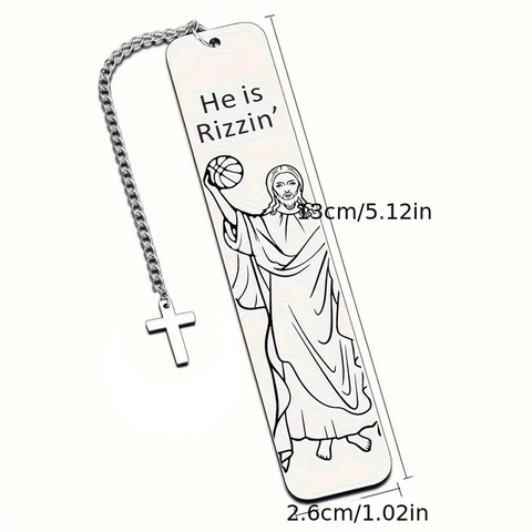 Segnalibro in Acciaio Inossidabile Inciso Con Ciondolo a Catena Slogan Religioso Divertente Segnapagina Clip per Libri in Metallo Regali