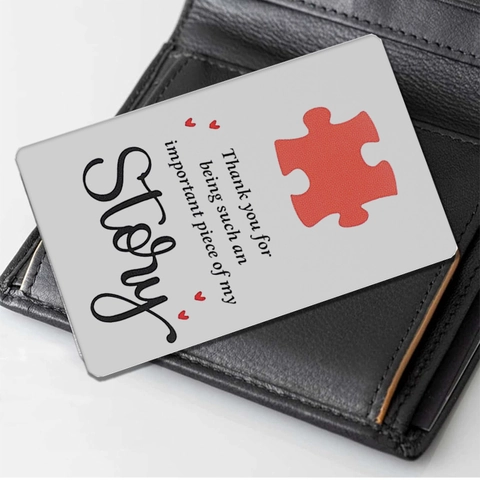 Stainless Steel Teacher Appreciation Wallet Insert Card Thank You Gift For Educator Mentor Birthday Graduation Appreciation Day