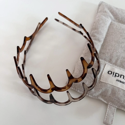 Damen Einfache Welle Schildpattmuster Haarreif Rutschfest Kunststoff Harz Stirnband Retro Mode Haarschmuck Für Den Alltag