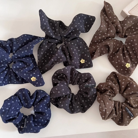 Vintage Blumen Stoff Haargummi Für Damen Koreanischer Stil Kleine Blumen Haargummis Handgefertigt Elegante Scrunchie Haarschmuck