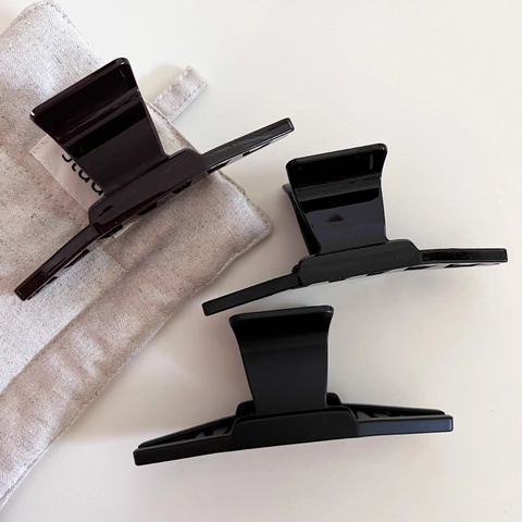 Minimalist Large PC Plastic Hair Claw Clip Rectangular Geometric Shark Clip Hair Barrette For Thick Hair Women Styling Accessory