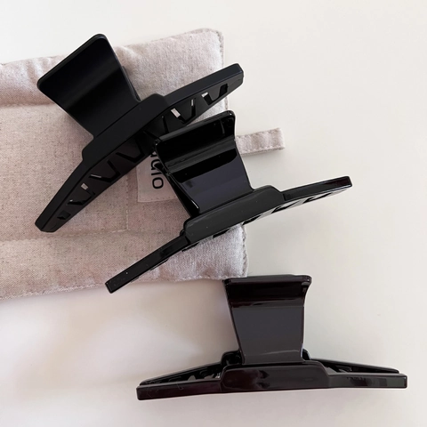 Minimalist Large PC Plastic Hair Claw Clip Rectangular Geometric Shark Clip Hair Barrette For Thick Hair Women Styling Accessory