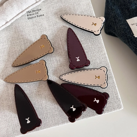 Vintage Bärenohr Haarclip Acetat Legierung Entenschnabel Seitenclip Süße Tiermuster Mode Haarschmuck Für Damen Mädchen