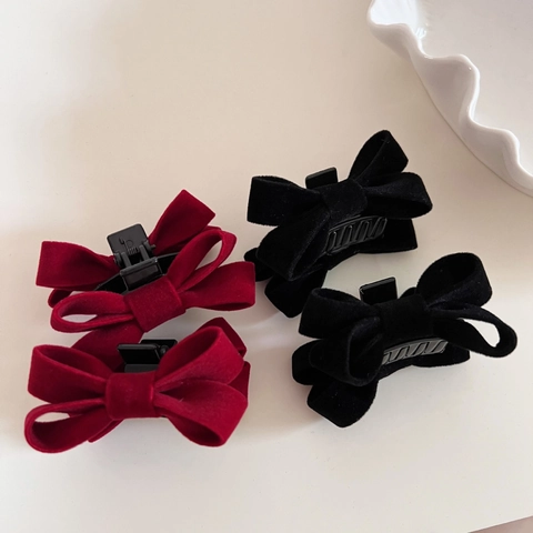 Fermaglio Per Capelli Vintage Con Fiocco In Velluto Mini Pinza Per Frangia Fermaglio Laterale Accessori Per Capelli Donna