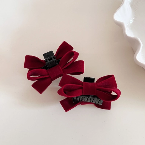Fermaglio Per Capelli Vintage Con Fiocco In Velluto Mini Pinza Per Frangia Fermaglio Laterale Accessori Per Capelli Donna