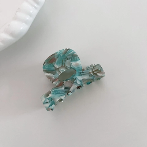 Pinza de Acetato para el Pelo Estilo Coreano Elegante Barrette Textura Mármol Para Mujeres Niñas Clip de Pelo Diario Accesorios