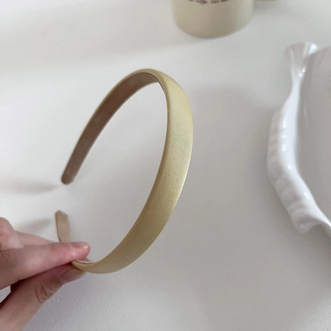 Cerchietto in Raso a Bordo Sottile Elegante Francese Per Donna Minimalista Tinta Unita Fascia Per Capelli Accessori Quotidiani