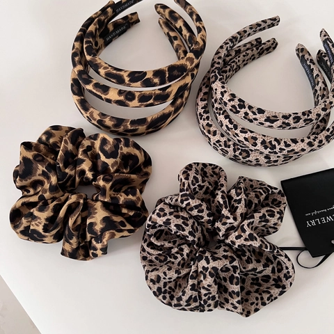 Vintage Leopardenmuster Stoff Stirnband Für Damen Khaki Braun Tier Muster Haarreifen Handgefertigt Mode Haar Zubehör