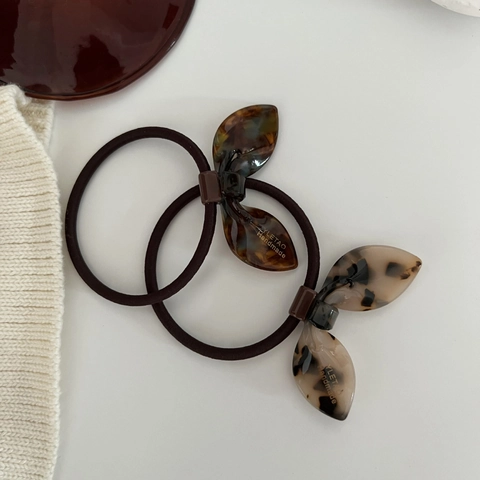 Süße Handgefertigte Celluloseacetat Schleife Hasenohr Haargummis Hoch Elastische Haarseile Koreanischer Stil Zopfhalter Damen Mädchen
