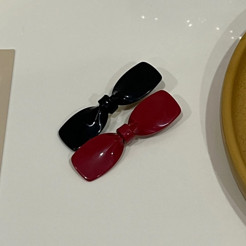 Pince à Cheveux Nœud en Acétate Style Coréen Minimaliste Pince Bec de Canard Épingle à Cheveux pour Femmes Filles