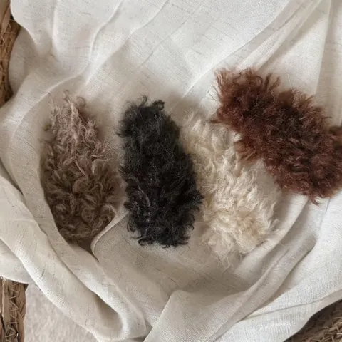 Clip de Pelo de Felpa Lana de Cordero Otoño Invierno Serie Marrón Maillard Clip BB Suave Moda Mujer Diario Accesorios