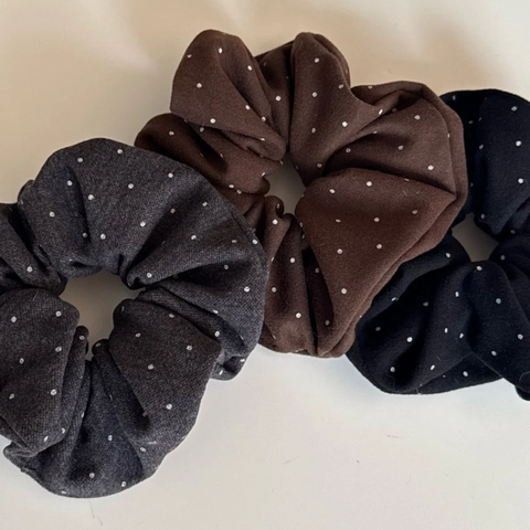 Retro Polka Dot Stoff Haargummi Für Damen Eleganter Elastischer Haarbinder Weiches Großes Haarseil Für Ponytail Stilvoller Haarschmuck