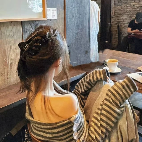 Große Haarklammer Mit Leopardenmuster Harz Herzmuster Haifisch Clip Für Damen Dickes Haar Styling Haarschmuck