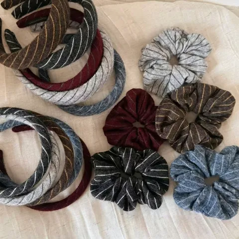 Vintage Strick Streifen Stirnband Retro Stoff Haargummi Elegante Haarbänder Mode Kopfband Damen Täglich Haar Zubehör