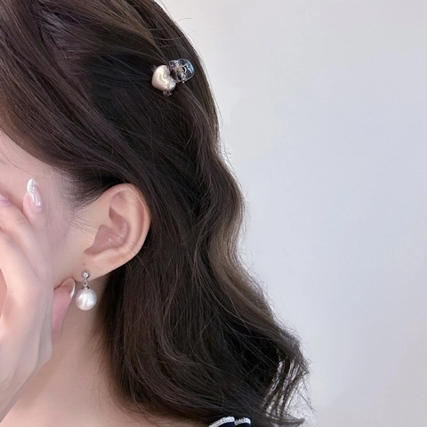 Mini Mollette per Capelli a Cuore Eleganti Forcine in Acrilico per Donne Ragazze Clip per Frangia Piccoli Accessori Gioielli