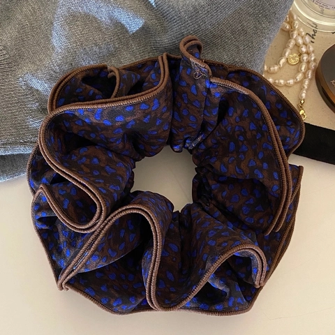 Vintage Λεοπάρ Σχέδιο Μεγάλο Σατέν Scrunchies για Γυναίκες Ρετρό Λαστιχάκια Μαλλιών Μοντέρνα Αξεσουάρ Μαλλιών