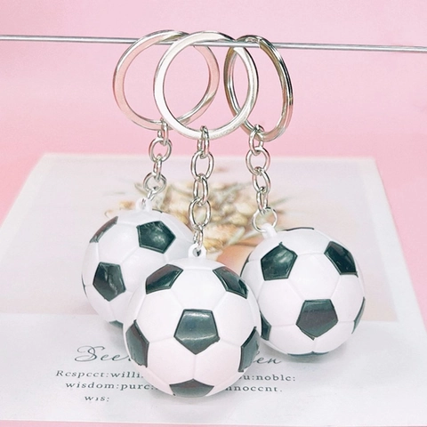 Portachiavi Mini 3D Calcio Pallacanestro in Acrilico e Metallo Ciondolo a Sfera Sportiva per Borsa Auto Regalo per Appassionati