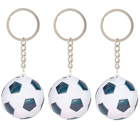 Portachiavi Mini 3D Calcio Pallacanestro in Acrilico e Metallo Ciondolo a Sfera Sportiva per Borsa Auto Regalo per Appassionati