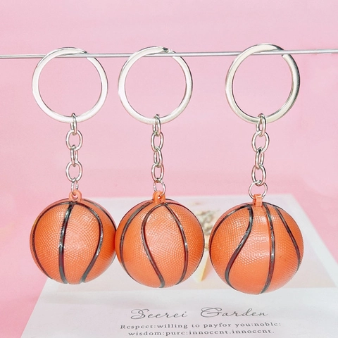 Simulation Basketball Fußball Schlüsselanhänger Acryl Sportball Anhänger Tasche Ornament Geschenk Für Sportfans Herren Damen