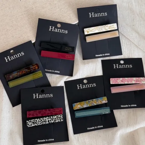 Elegante Acetaat Eendenbekklemmen Met Geometrische Marmeren Schildpadpatronen Handgemaakte Zijspelden Voor Dames Haarstyling