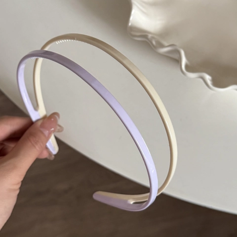 Koreaanse Geleekleur Dubbellaagse Acryl Haarband Voor Vrouwen Meisjes Antislip Haarband Voor Gezicht Wassen Minimalistisch