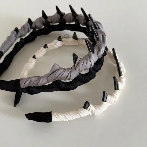 Satin Wrapped Ruched Wavy Headband For Women Non Slip Toothed Hair Hoop Solid Color Fashion Commute Daily Hair Accessories
