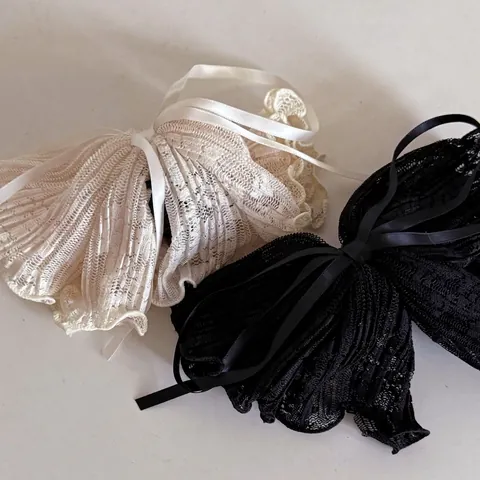 Molletta per Capelli in Pizzo Retro Francese con Fiocco per Donna Elegante Clip a Squalo Fiocco Grande Accessori Capelli