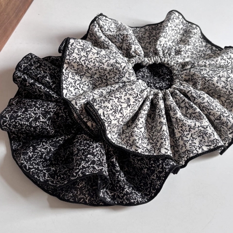 Damen Vintage Stoff Haargummi Groß Elastisch Blumen Haarseil Süß Spitze Schleife Haarschmuck Für Tägliches Styling