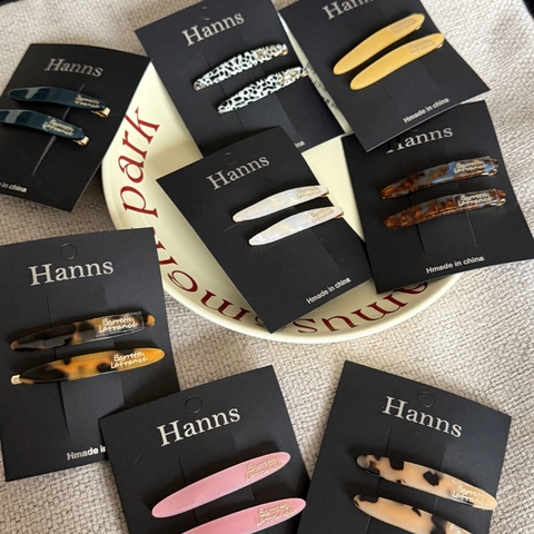 Französische Acetat Weidenblatt Haarspangen Für Damen Elegante Minimalistische Pony Seitenclips Gold Label Haaraccessoires