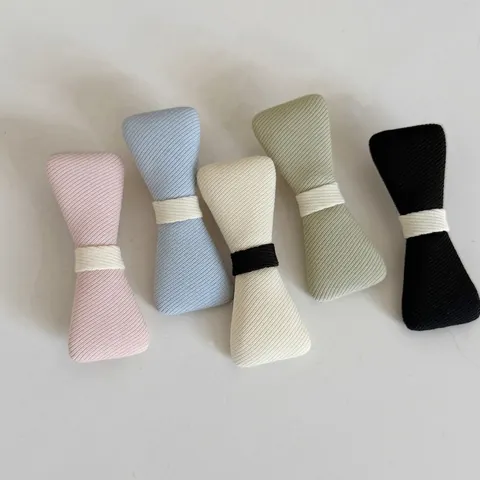 Sweet Fabric Bow Hairpin Minimalist Color Block Hair Clip For Women Duckbill Clip Headwear Fashion Commuting Styling Hair Accessories
