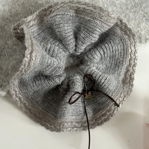 Scrunchie Vintage in Lana a Maglia Con Fiocco per Donna Elastico per Capelli Grande Eleganti Accessori Capelli Invernali