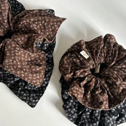 Vintage Blumen Stoff Haargummi Für Damen Band Schleife Haarbänder Einfache Große Elastische Haarbänder Täglich Haarschmuck