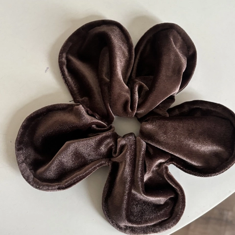 Elastico per Capelli Vintage in Velluto a Forma di Fiore Elegante Grande Fascia Floreale Morbida per Donna Moda Autunno Inverno Accessori Capelli