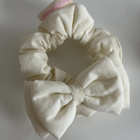 Γλυκό 3D Φιόγκος Scrunchie Για Γυναίκες Μόδα Χειροποίητο Πολυεστέρας Βαμβάκι Λάστιχο Μαλλιών Αξεσουάρ Μαλλιών Ponytail Holder