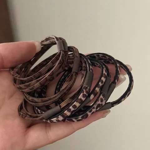 Mode Leopardenmuster Stoff Elastische Haargummis Handgefertigt Hohe Elastizität Pferdeschwanz Halter Scrunchies Für Damen Haarschmuck