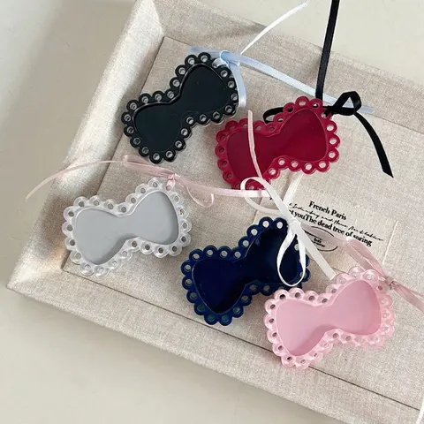 Elegant French Style Bow Knot Acetate Hair Clip For Women Unique Cutout Ribbon Duckbill Clip Fashion Vintage Sweet Hairpin