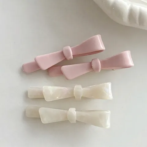 Eleganter Schmetterlingsschleife Haarspange Aus Acetat Für Damen Transparentes Violett Marmor Textur Entenschnabel Haarclip