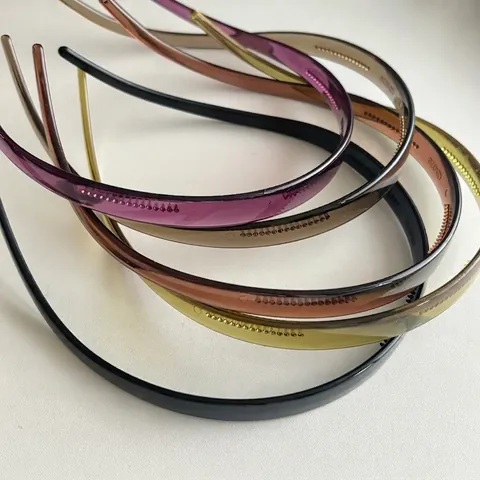 Cerchietto Antiscivolo in Acrilico Con Denti per Donna Cerchietto alla Moda per Lavaggio del Viso Styling Accessorio per Capelli Trasparente Minimalista