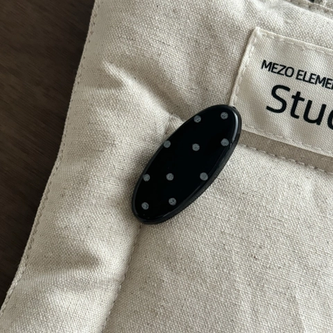 Fermaglio per Capelli in Acrilico Pois Vintage Francese Clip Laterale Geometrica Retrò per Donna Molletta per Frangia