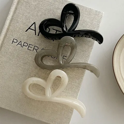 Hertzform Acryl Haifisch Haarklammer Koreanischer Stil Modische Transparente Große Haargreifer Für Damen Tägliches Haar Styling Zubehör