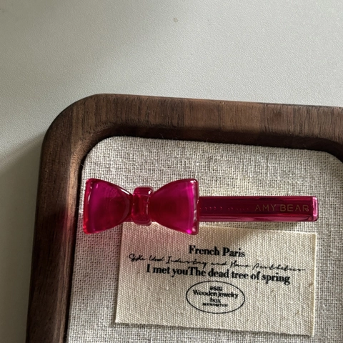 French Vintage Acetate Bow Hair Clip Jelly Color Translucent Duckbill Clip Geometric Side Hair Accessory For Women Jewelry