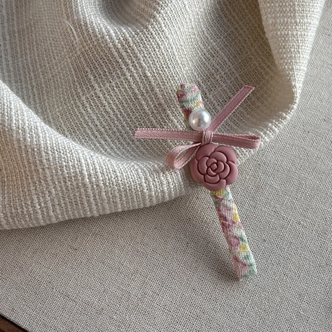 Eleganter Camellia Floral Stoff Haarreif Und Haarspange Süßer Pastoraler Stil Blume Haarschmuck Für Damen Tägliche Kopfbedeckung