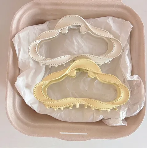 Elegante Molletta per Capelli in Metallo a Forma di Nuvola Ondulata Clip a Squalo Geometrica Accessori per Capelli da Donna