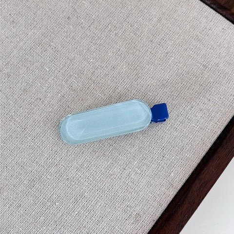 Pinza para el Cabello de Pico de Pato de Acrílico Color Caramelo Textura de Gelatina Sin Rastro Clip de Maquillaje Mujer Accesorios