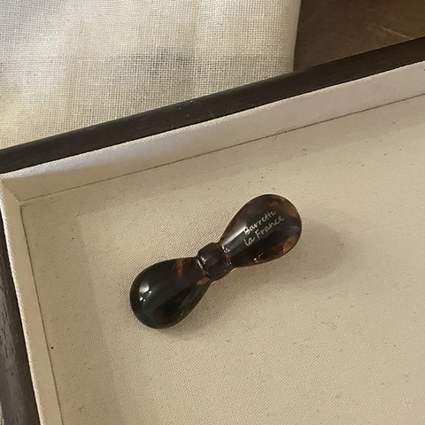 Fermaglio per Capelli a Fiocco in Acetato Stile Francese Vintage Tartarugato Piccolo a Becco d'Anatra Moda Donna Accessori Capelli